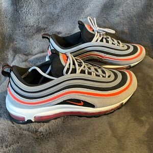 Nike Air Max 97, Wolf Grey/Radiant Red-Black, Size 8.5 Men’s